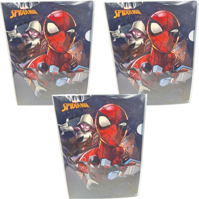 MARVEL 漫威 SPIDER-MAN 蜘蛛人 強力L型夾 MPF39-1 6入, 大臉深藍色, 3組