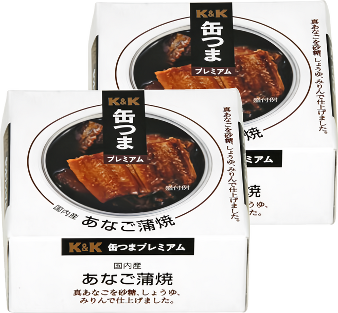 K&K 蒲燒鰻魚, 80g, 2罐