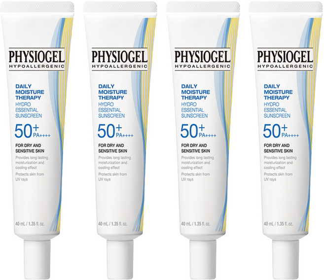 PHYSIOGEL 潔美淨 層脂質水光保濕防曬乳 SPF50+ PA++++, 40ml, 4條