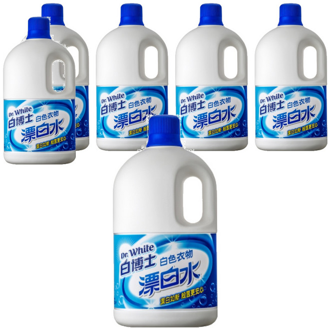 Dr.White 白博士 漂白水 白色衣物, 2kg, 6桶