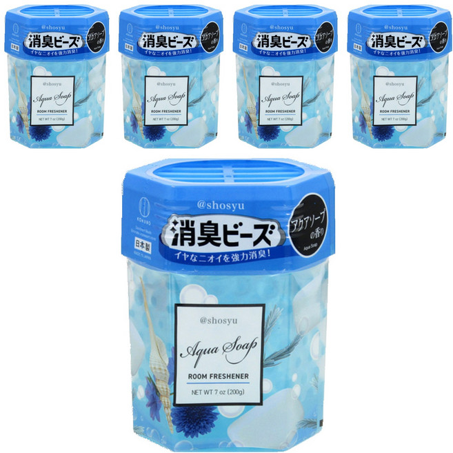 KOKUBO 小久保 芳香消臭珠, 皂香, 5罐, 200g