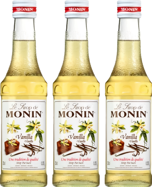 MONIN 莫寧 香草風味糖漿, 250ml, 3瓶