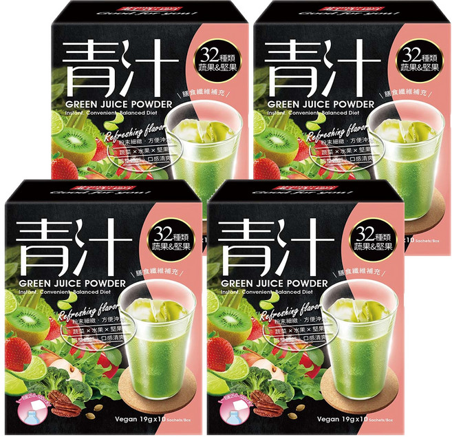 HomeBrown 紅布朗 青汁 10包入, 190g, 4盒