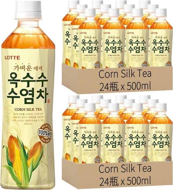 Corn Silk Tea 玉米鬚茶, 500ml, 48瓶