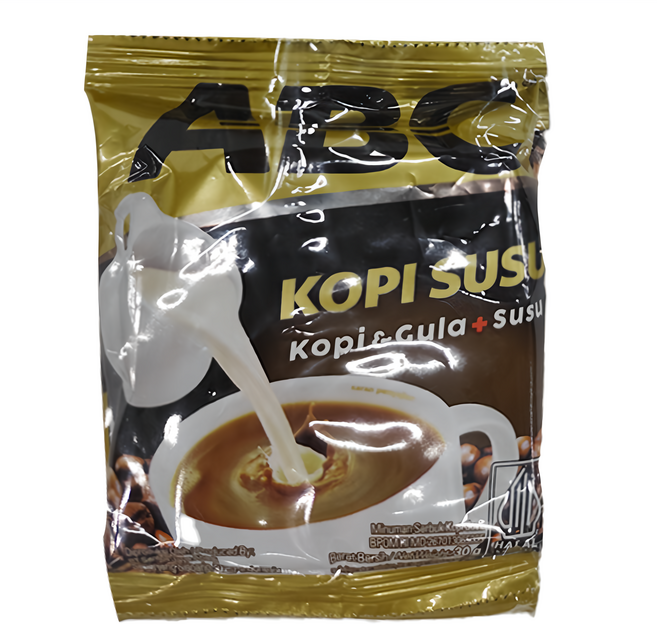 KOPI ABC SUSU 三合一咖啡 印度尼西亞原產, 30g, 10包, 12袋