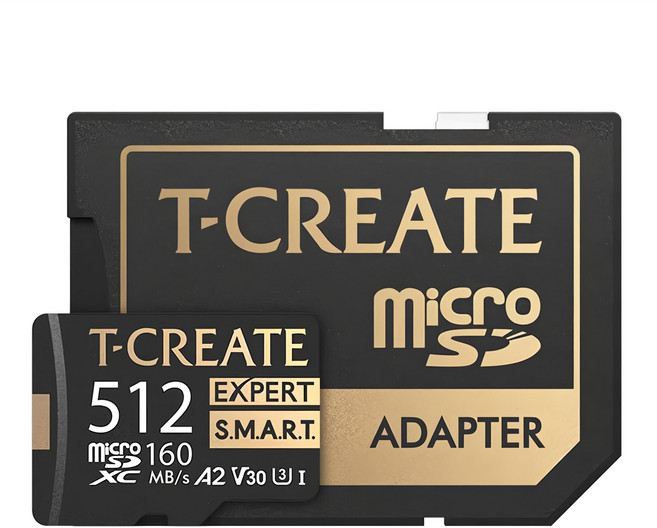 TEAMGROUP 十銓 T-CREATE EXPERT S.M.A.R.T. Micro SDXC 記憶卡 含轉卡, 512GB, 1個