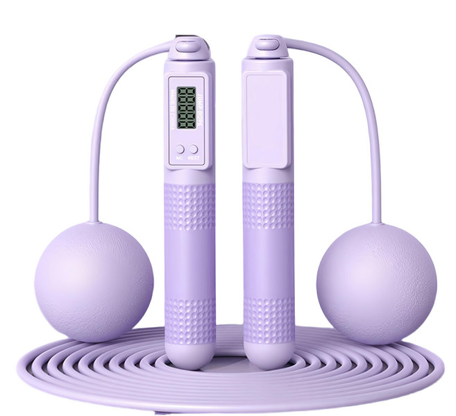 MICHAEL FITNESS 麥克健身 智能跳繩兩用款, 紫色, 1組