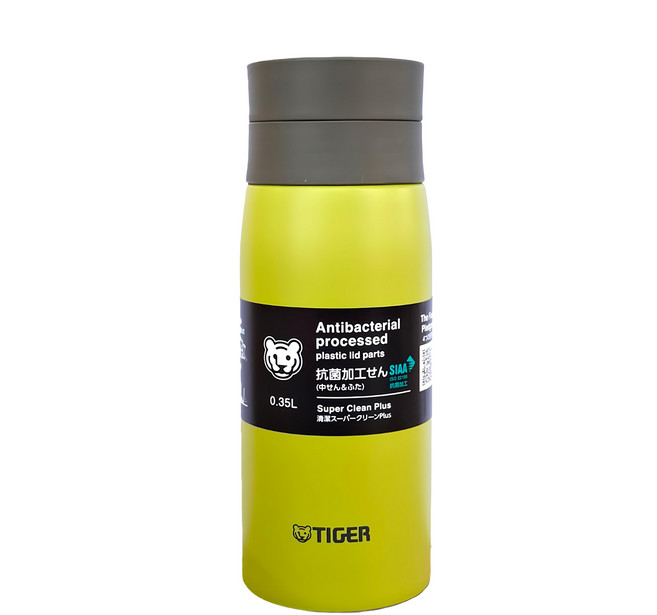 TIGER 虎牌 抗菌加工 不鏽鋼保溫保冷杯 MCY-K型 草漾綠 Fresh Green, 350ml, 1個