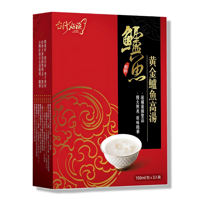 台灣好漁 黃金鱸魚高湯 常溫精裝版 3包, 450ml, 1盒
