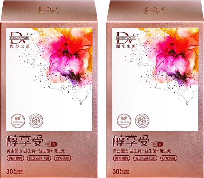 DV 麗彤生醫 醇享受膠囊, 30顆, 560mg, 2盒