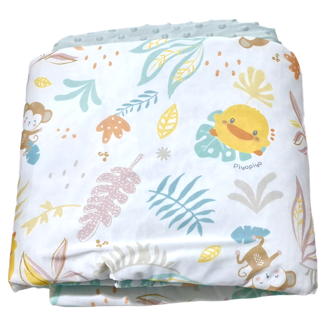 PiYOPiYO 黃色小鴨 加大涼感逗趣被, 果綠色