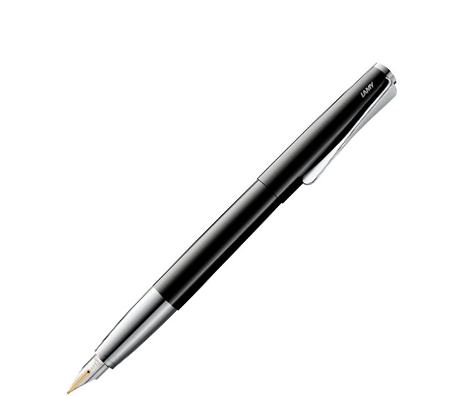 德國 LAMY Studio 鋼琴黑 14K金尖鋼筆 EF尖, EF