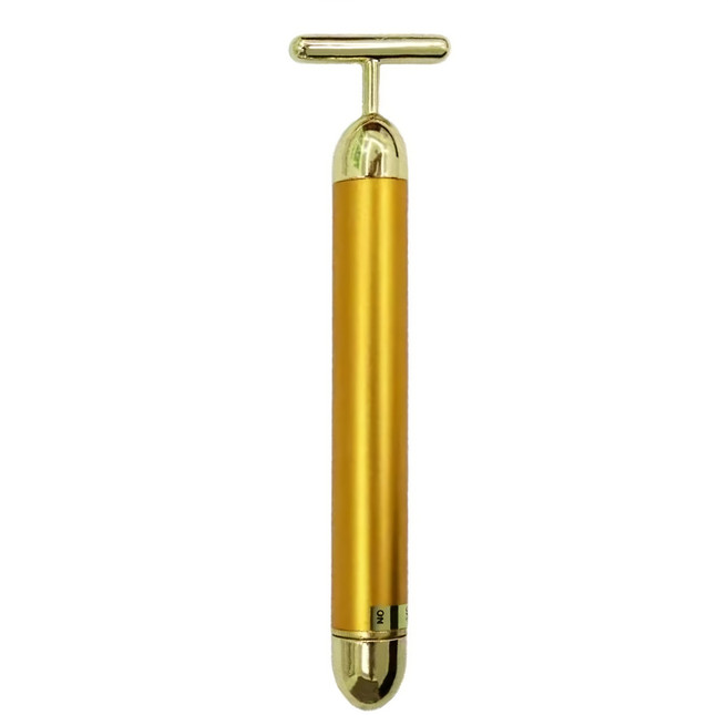 晟龍 24K美容按摩棒 2入, 黃色, 1組