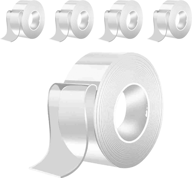 SE 向日葵 奈米無痕膠帶專家 2mm x 30mm x 3M, 透明色, 5個