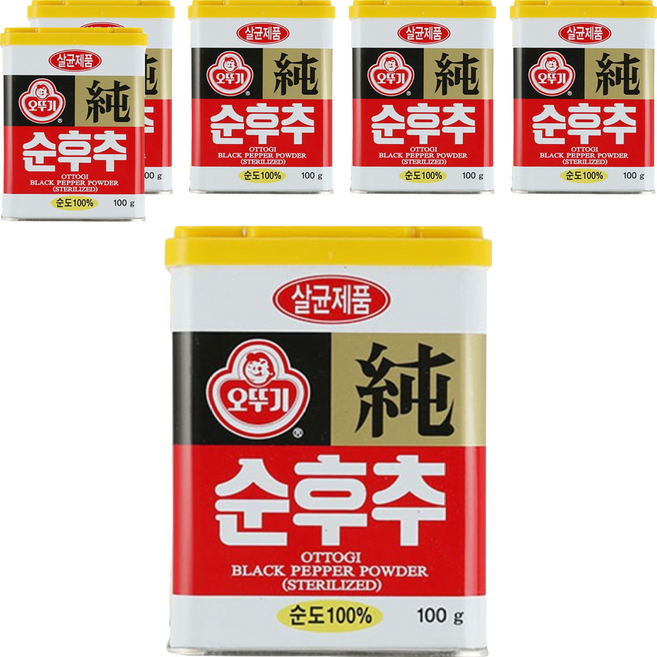 OTOKI 不倒翁 黑胡椒粉, 100g, 6罐