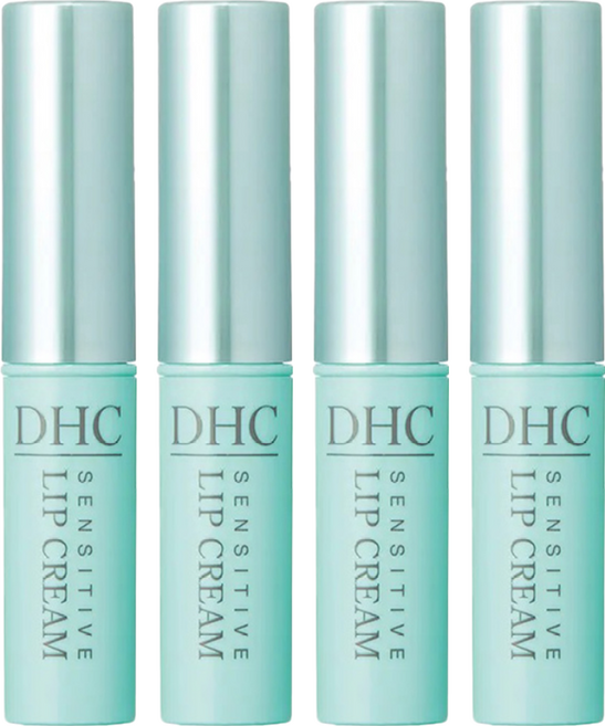 DHC 純欖護唇膏 敏感肌用 保濕滋潤, D421, 1.5g, 4支