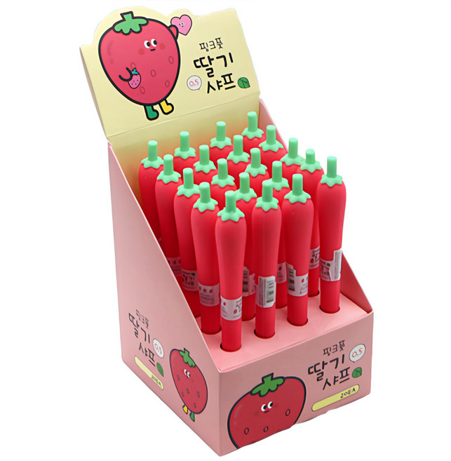 PINKFOOT 草莓造型自動鉛筆組 0.5mm, 20支