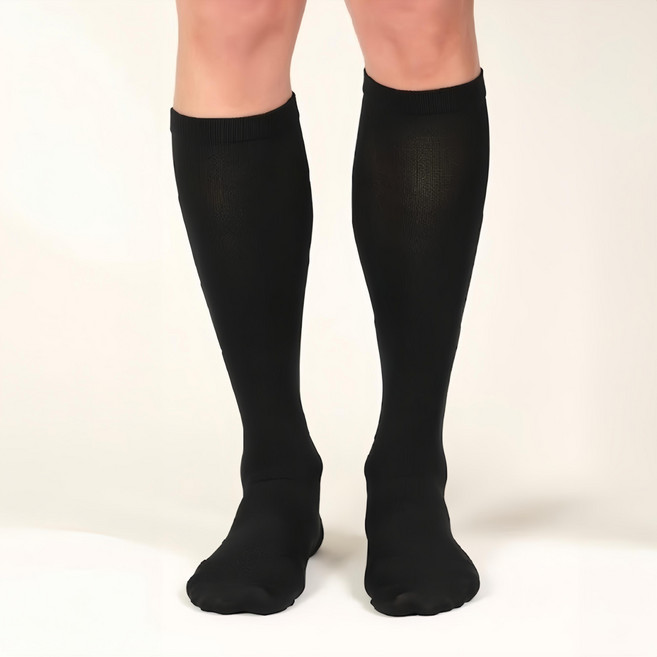 足健美襪品 超彈紓壓萊卡及膝襪 3雙 Set 台灣製 450D