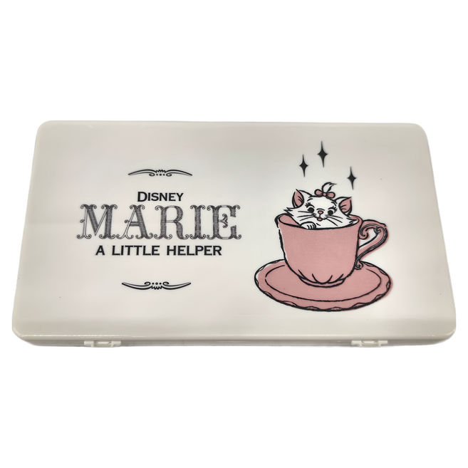 收納王妃 迪士尼 隨身口罩盒, 瑪麗貓杯子, 2個