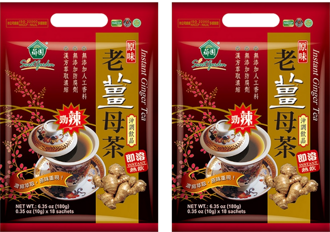 薌園 原味老薑母茶, 10g, 18包, 2袋