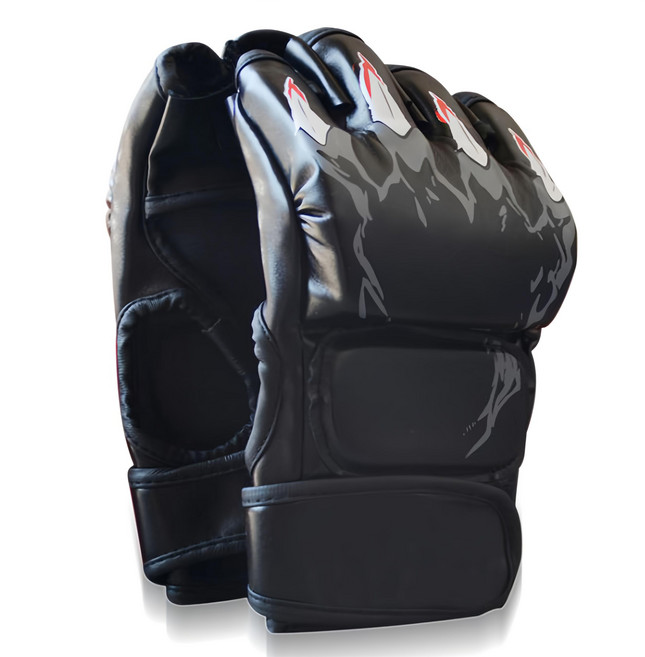 SPO HOLIC 格鬥用拳擊手套, 1個, 黑色