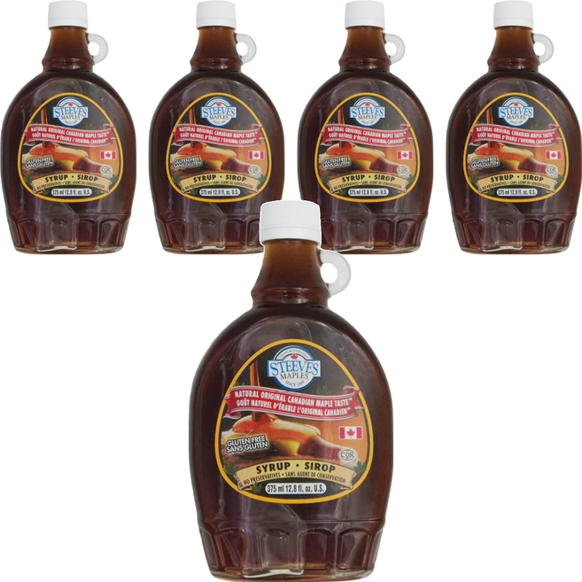 STEEVES MAPLES 加拿大楓糖漿, 375ml, 5瓶