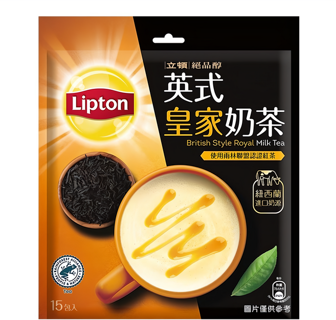 Lipton 立頓 絕品醇 英式皇家奶茶, 17.5g, 15包, 1袋