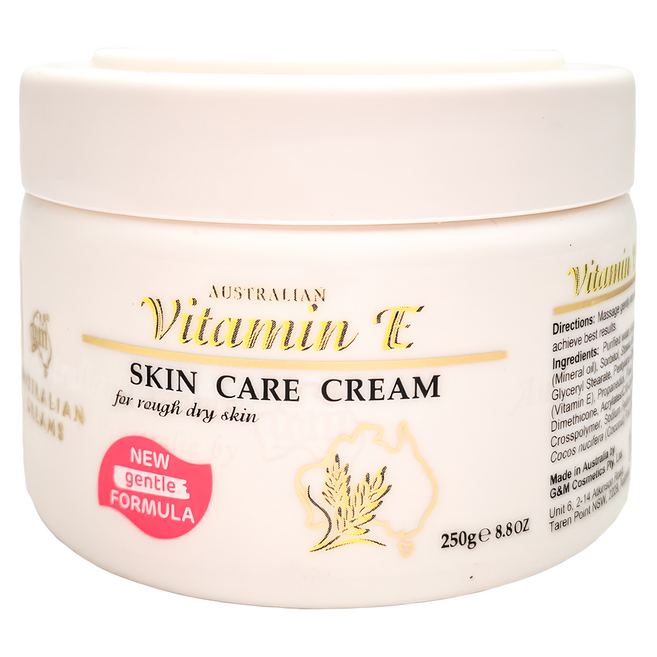 g and m AUSTRALIAN CREAMS G&M維他命E保濕修復乳, 250g, 1罐