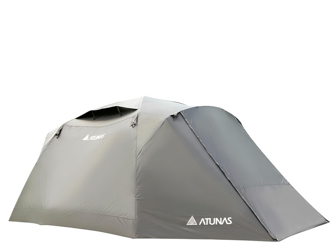 ATUNAS 歐都納 鋁合金黑膠家庭帳篷 A1TEEE02, 5人, 黑色