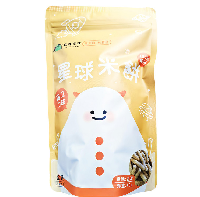 FOREST PLANET 森森星球 米餅, 南瓜, 40g, 1包
