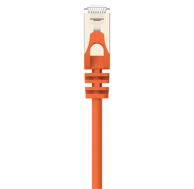 POLYWELL 寶利威爾 CAT6A 高速網路線 10Gbps RJ45福祿克認證 PW15-W58-K030, 3m, 橘色, 1條