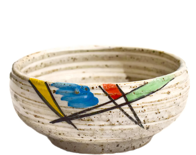 手繪5吋缽 日本製陶瓷碗 - 13.5 x 5.5 cm 容量400mL, 刷毛款, 1個