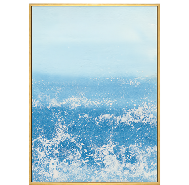 BOLUO GALLERY 菠蘿選畫所 海浪意韻 APAA3408D 掛畫, 木色