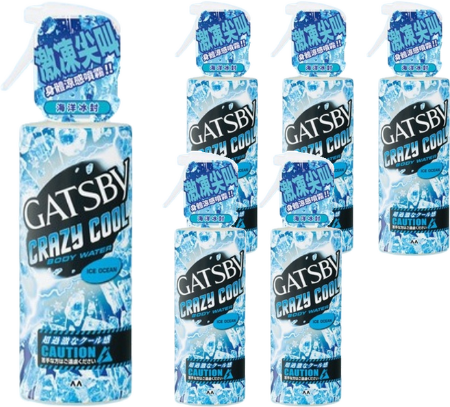GATSBy 魔法激凍體用噴霧 海洋, 170ml, 6件