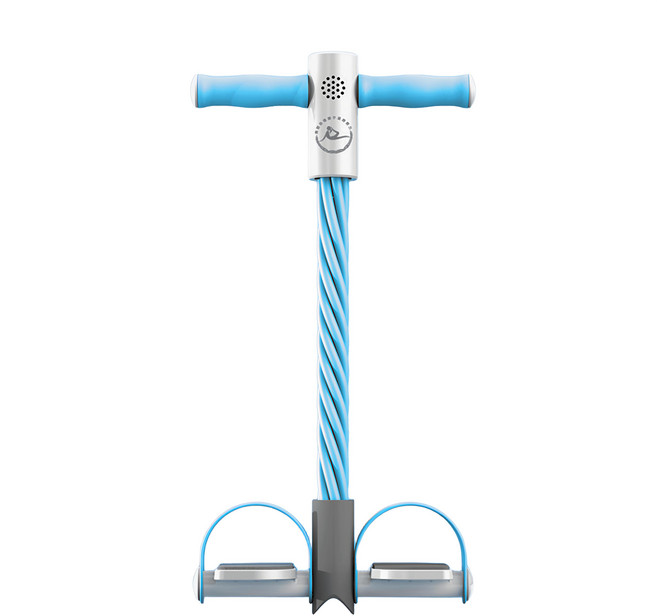 Friyu 智能計數升級 六管加粗 腳蹬拉力器, 1個, 藍色