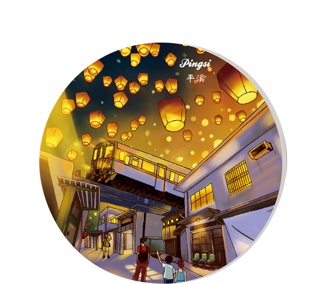 JB Design 吸水杯墊, 天燈夢想, 1個