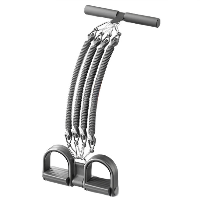 MICHAEL FITNESS 麥克健身 黑旋風腳蹬拉力器 120磅調節, 黑色, 1個