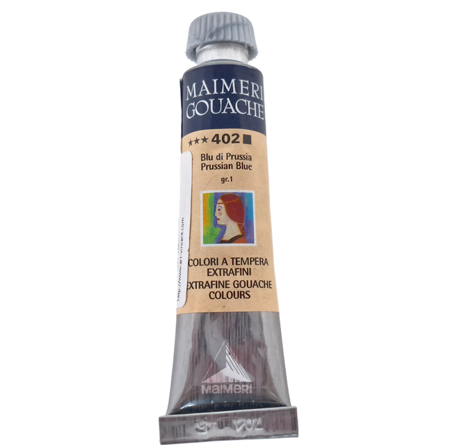 MaIMeRI 美利 GOUACHE 不透明水彩 #402 普魯士藍, 20ml, 1色