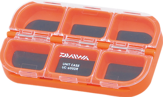 DAIWA 大和 零件盒 UC-600DR 深底 橘色 磁鐵片, 1個