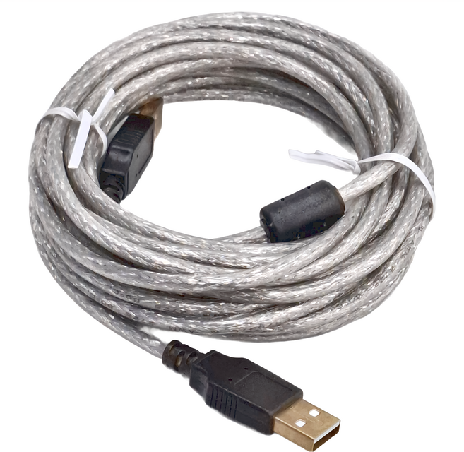 i-gota 愛購它 A公-A公 USB 2.0 鍍金頭 + 鐵粉心 80編屏蔽 抗干擾磁環 傳輸線, B-USB-AAPP05P, 1條