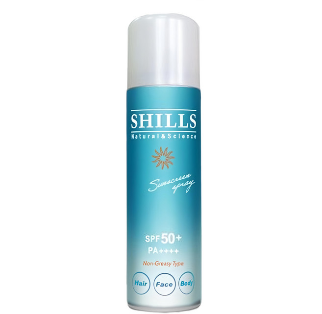 SHILLS 舒兒絲 很耐曬 日本製 超清爽零油感防曬冰鎮噴霧, 90g, 1件