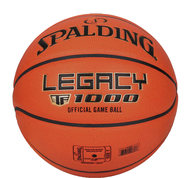 SPALDING 斯伯丁 TF-1000 Legacy 合成皮籃球 橘色 200g, 1個, SPA76963