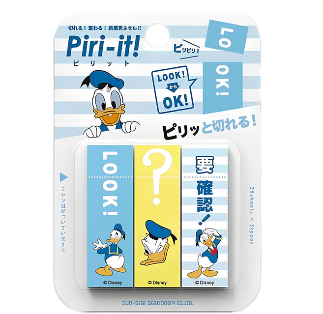 Sun-Star Piri-it! V 造型雙用標示貼 唐老鴨, 1組, 75張