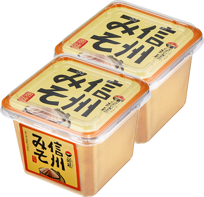 菊鶴 信州風味 味噌 500g 非基因改造黃豆製成, 2盒