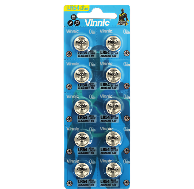 Vinnic AG10/L1131F電池, 10顆, 1組