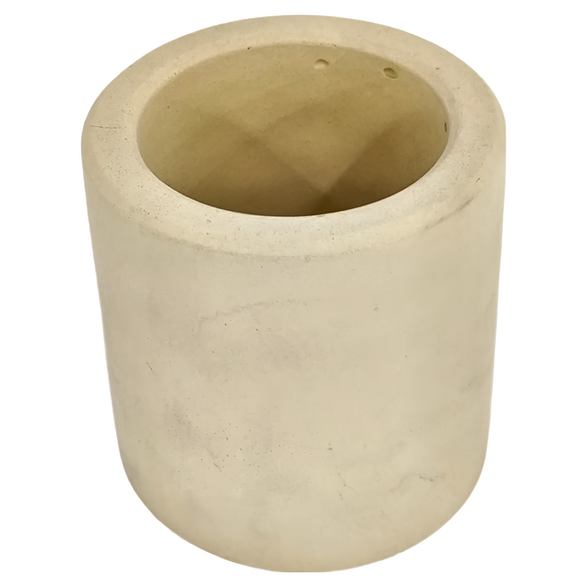 厚圓柱水泥盆 外直徑8cm 內徑6cm x 高8.5cm, 黃色, 1個