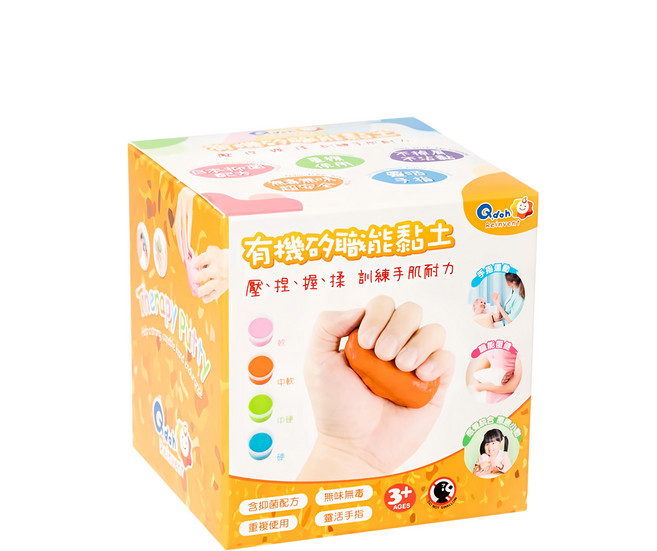 Q-doh 職能運動有機矽膠黏土 軟, 粉紅色, 100g, 1個