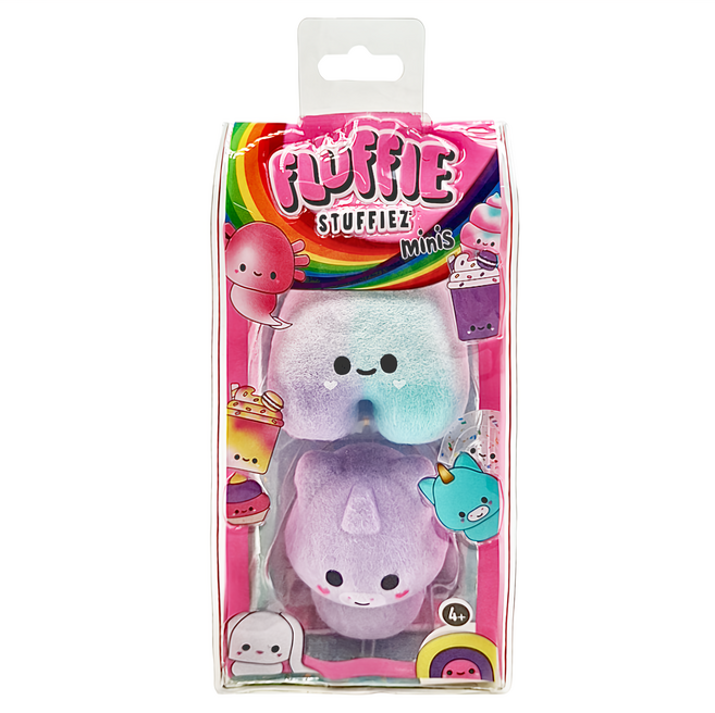 FLUFFIE STUFFIEZ 療癒拔拔驚喜迷你絨毛 隨機出貨一款, 1入