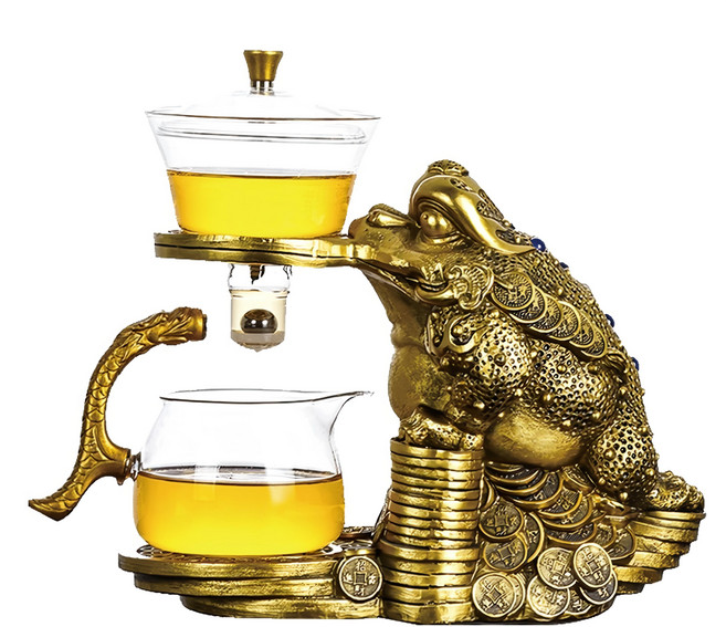 BOACUP 一鹿有你 自動磁吸泡茶器 無杯子 金蟾蜍, 1組
