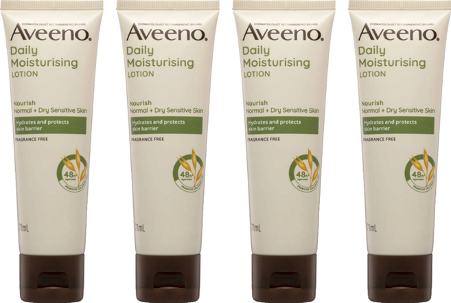 Aveeno 燕麥保濕乳 無香, 71ml, 4條